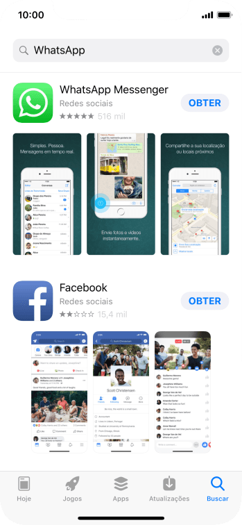 Pressione WhatsApp Messenger. Pressione WhatsApp Messenger.