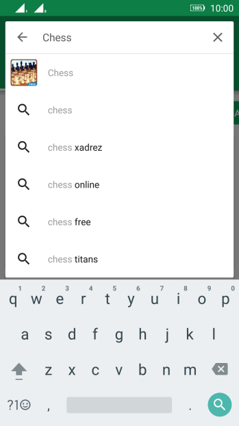 Insira o nome ou assunto do app desejado, e pressione o ícone de busca. Insira o nome ou assunto do app desejado, e pressione o ícone de busca.