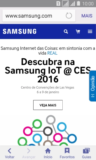 Pressione a barra de endereço. Pressione a barra de endereço.
