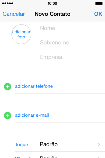 Pressione Nome, e digite o nome . Pressione Nome, e digite o nome .