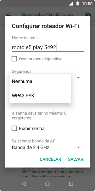Pressione WPA2 PSK para proteger seu Roteador Wi-Fi com uma senha. Pressione WPA2 PSK para proteger seu Roteador Wi-Fi com uma senha.