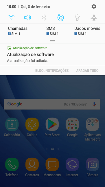 Pressione o ícone de configurações. Pressione o ícone de configurações.