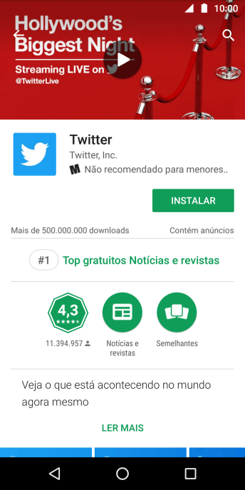 Pressione INSTALAR, e siga as indicações da tela para instalar o app. Pressione INSTALAR, e siga as indicações da tela para instalar o app.