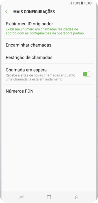 Pressione Exibir meu ID originador. Pressione Exibir meu ID originador.