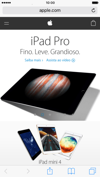 Pressione a tela por mais tempo até que o conteúdo seja aberto no aplicativo. Pressione a tela por mais tempo até que o conteúdo seja aberto no aplicativo.