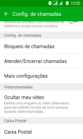 Pressione Mais configurações. Pressione Mais configurações.