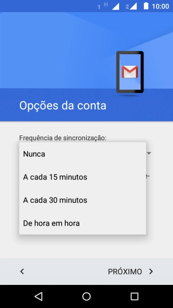Pressione a configuração desejada. Pressione a configuração desejada.