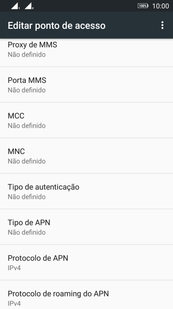 Pressione Proxy de MMS. Pressione Proxy de MMS.