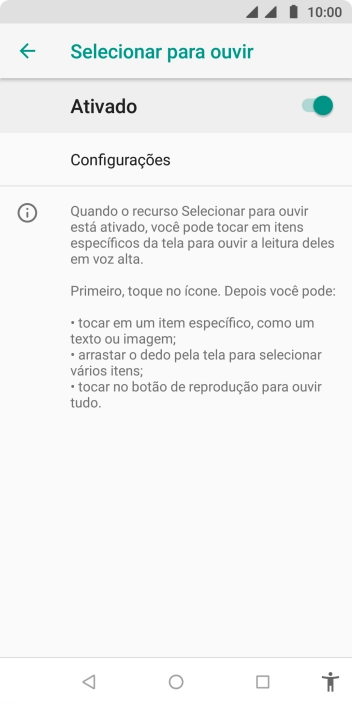 Pressione a tecla de voltar. Pressione a tecla de voltar.