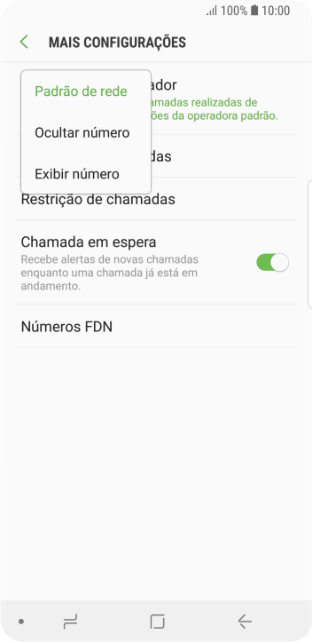 Pressione Exibir número para ativar a identificação do seu número. Pressione Exibir número para ativar a identificação do seu número.