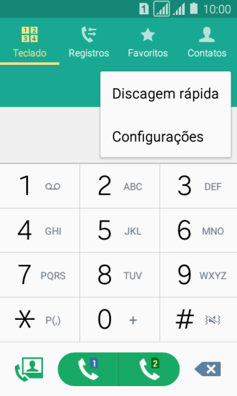 Pressione Configurações. Pressione Configurações.
