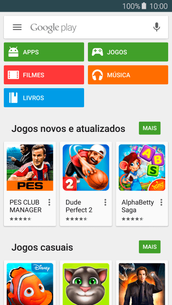 Pressione Google play. Pressione Google play.