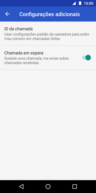 Pressione ID da chamada. Pressione ID da chamada.