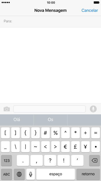 Pressione ABC para retornar ao teclado de letras. Pressione ABC para retornar ao teclado de letras.