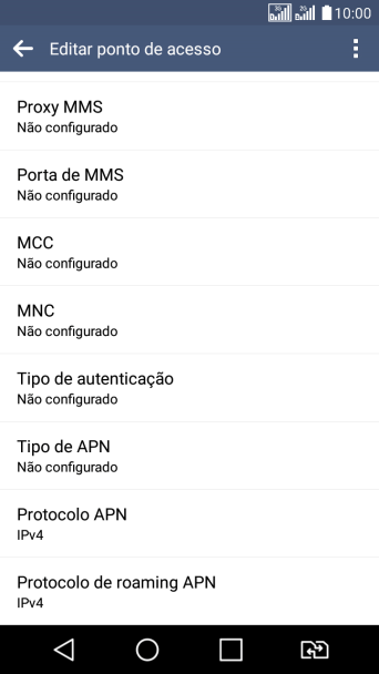 Pressione Proxy MMS. Pressione Proxy MMS.