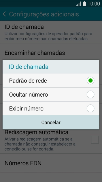 Pressione Exibir número para ativar a identificação do seu número. Pressione Exibir número para ativar a identificação do seu número.
