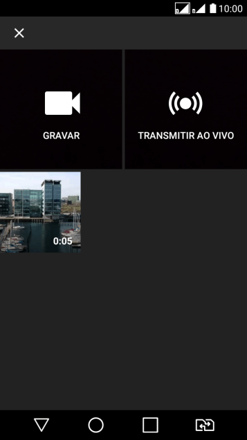 Pressione o vídeo desejado. Pressione o vídeo desejado.
