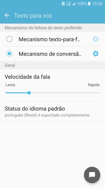 Pressione o ícone de configurações ao lado de Pressione o ícone de configurações ao lado de