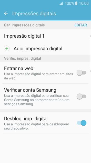 Pressione a tecla de voltar. Pressione a tecla de voltar.