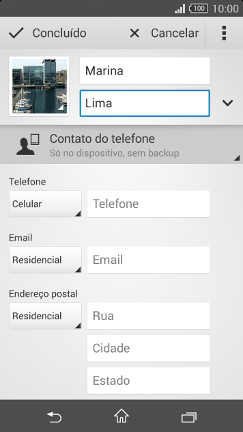 Pressione Telefone, e digite o número de telefone. Pressione Telefone, e digite o número de telefone.