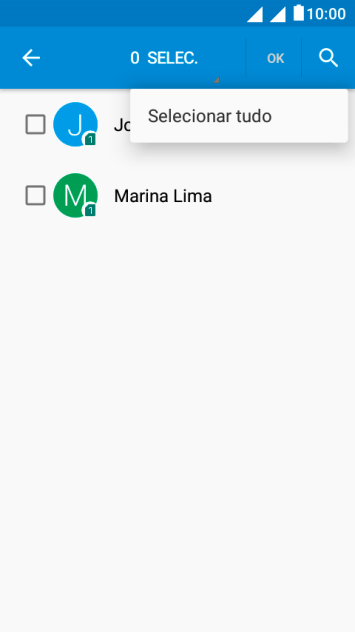 Pressione Selecionar tudo. Pressione Selecionar tudo.