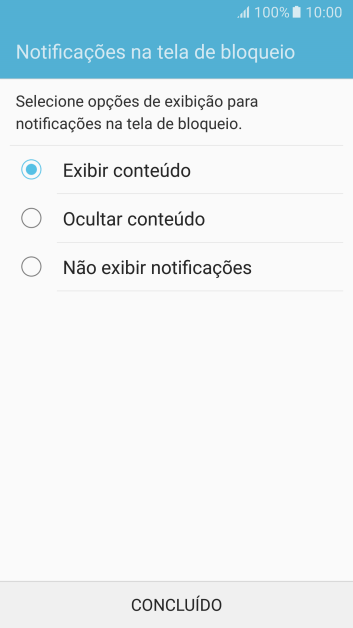 Pressione a configuração desejada. Pressione a configuração desejada.