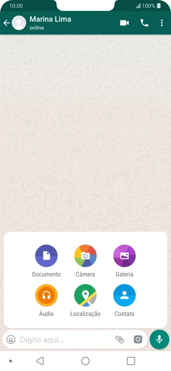 Pressione Galeria, e navegue até a pasta desejada. Pressione Galeria, e navegue até a pasta desejada.
