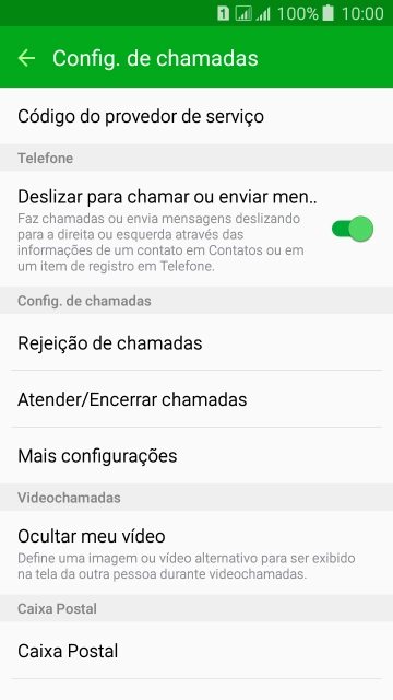 Pressione Mais configurações. Pressione Mais configurações.