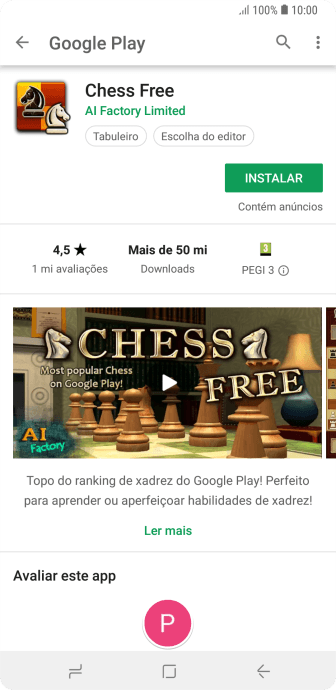Pressione INSTALAR, e siga as indicações da tela para instalar o app. Pressione INSTALAR, e siga as indicações da tela para instalar o app.