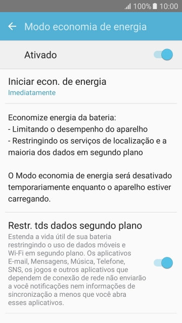 Pressione a tecla de início para finalizar e voltar à tela inicial. Pressione a tecla de início para finalizar e voltar à tela inicial.