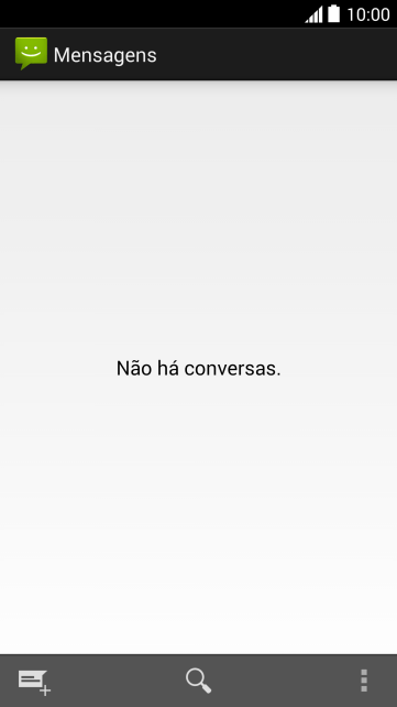 Pressione o ícone de nova mensagem Pressione o ícone de nova mensagem