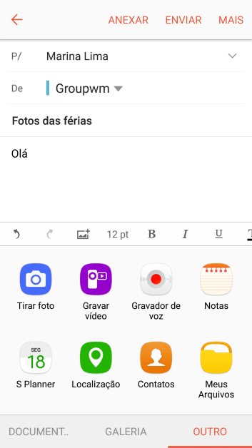 Pressione Meus Arquivos, e navegue até a pasta desejada. Pressione Meus Arquivos, e navegue até a pasta desejada.
