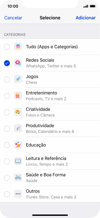 Pressione Adicionar. Pressione Adicionar.