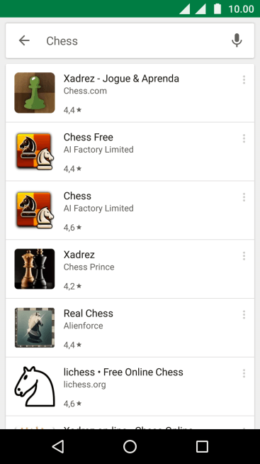 Pressione o app desejado. Pressione o app desejado.