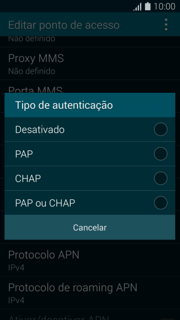 Pressione PAP ou CHAP. Pressione PAP ou CHAP.