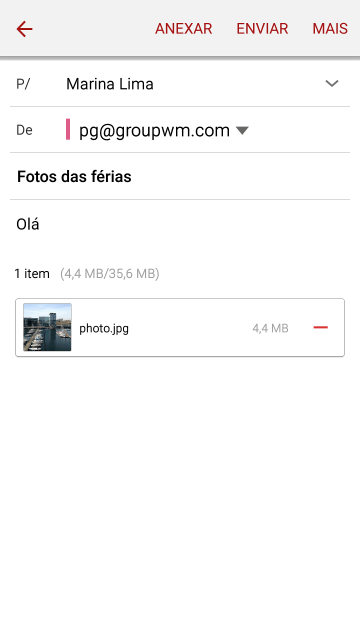 Pressione ENVIAR, quando você terminar de escrever seu e-mail. Pressione ENVIAR, quando você terminar de escrever seu e-mail.