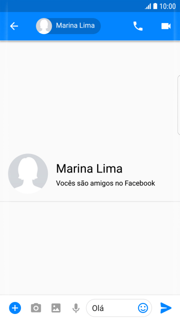 Escreva o texto desejado, e pressione o ícone de enviar. Escreva o texto desejado, e pressione o ícone de enviar.