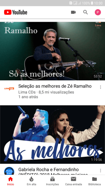 Pressione o ícone de fazer upload. Pressione o ícone de fazer upload.
