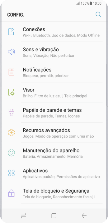 Pressione Conexões. Pressione Conexões.