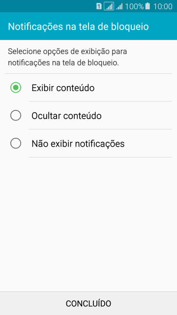 Pressione a configuração desejada. Pressione a configuração desejada.