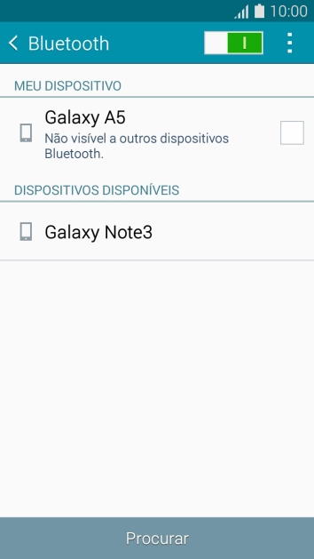 Pressione o dispositivo Bluetooth desejado, e siga as instruções da tela para conectar o dispositivo ao seu celular. Pressione o dispositivo Bluetooth desejado, e siga as instruções da tela para conectar o dispositivo ao seu celular.