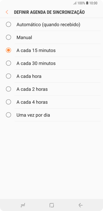 Pressione a configuração desejada. Pressione a configuração desejada.