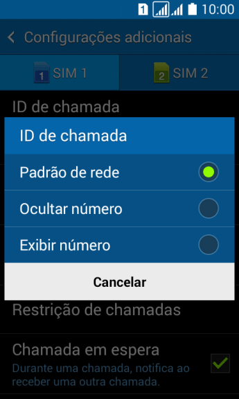 Pressione Exibir número para ativar a identificação do seu número. Pressione Exibir número para ativar a identificação do seu número.
