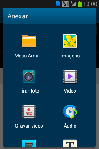 Pressione Meus Arqui..., e navegue até a pasta desejada. Pressione Meus Arqui..., e navegue até a pasta desejada.