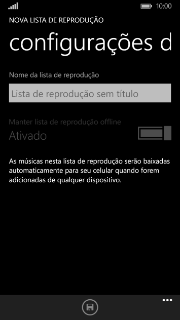 Pressione Lista de reprodução sem título. Pressione Lista de reprodução sem título.
