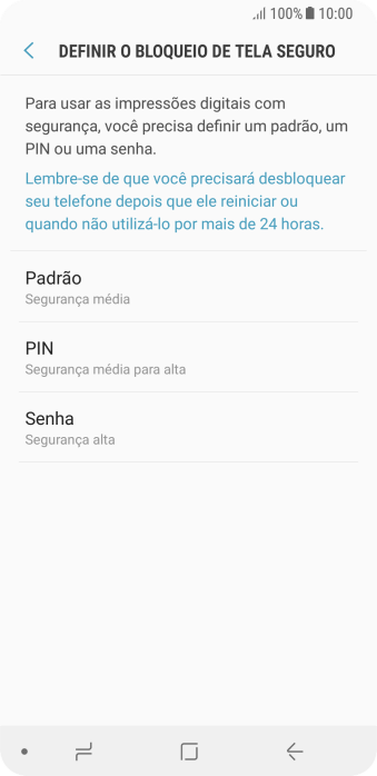 Pressione o código de bloqueio desejado, e siga as instruções da tela para criar um código extra. Pressione o código de bloqueio desejado, e siga as instruções da tela para criar um código extra.