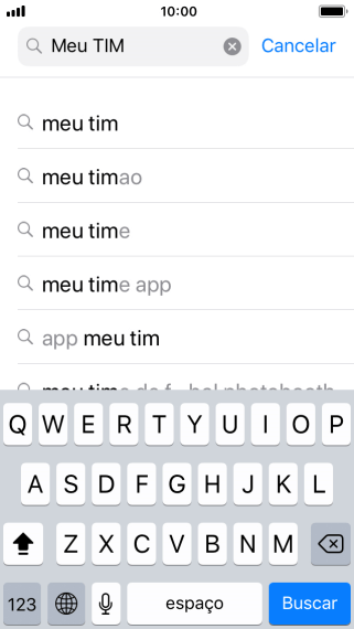 Digite Meu TIM e pressione Buscar. Digite Meu TIM e pressione Buscar.