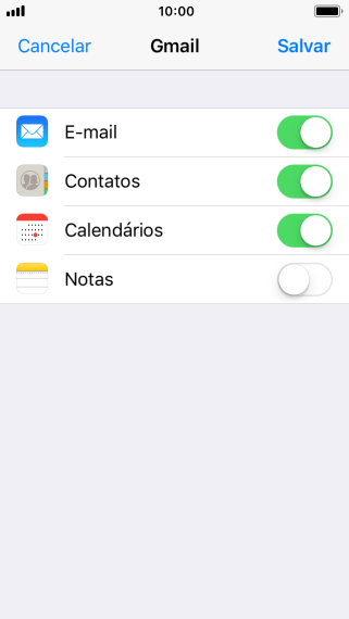 Se a tela mostrar essa imagem, sua conta foi reconhecida e configurada automaticamente. Siga as instruções da tela para inserir mais informações e finalizar a configuração. Se a tela mostrar essa imagem, sua conta foi reconhecida e configurada automaticamente. Siga as instruções da tela para inserir mais informações e finalizar a configuração.
