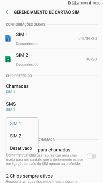 Pressione o chip desejado. Pressione o chip desejado.