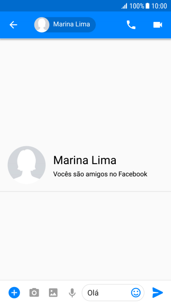 Escreva o texto desejado, e pressione o ícone de enviar. Escreva o texto desejado, e pressione o ícone de enviar.